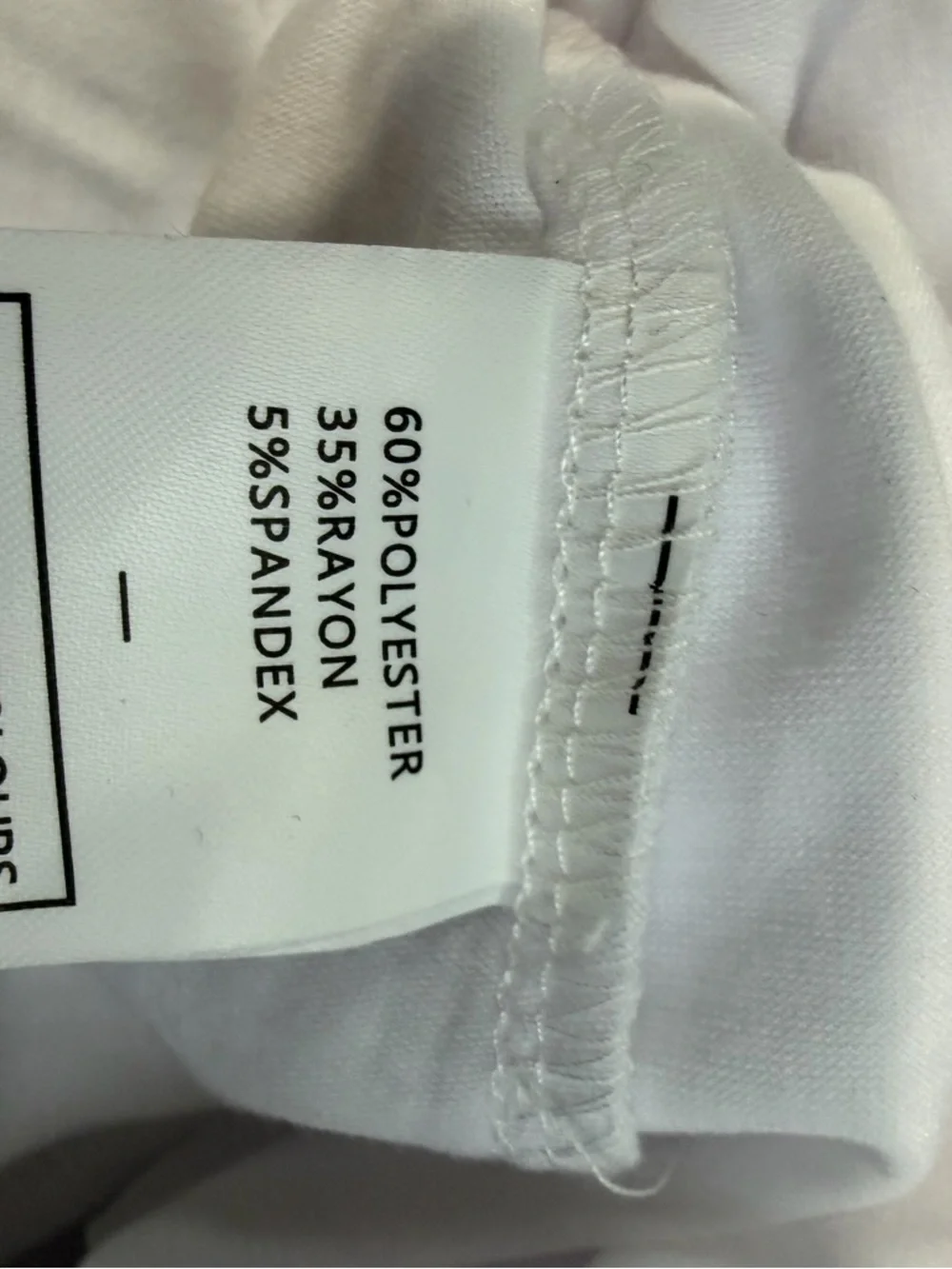 Sample White V-Neck Short Sleeve Tee - Casual Everyday Top - Picture 10 of 11